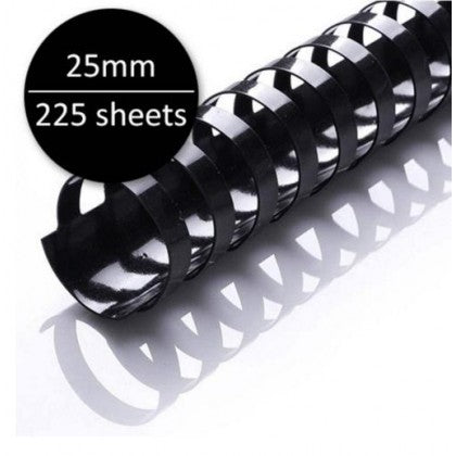 Plastic Binding Ring A4 Black/White (100's)