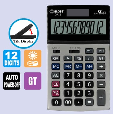 Globe GA-21 Desk-Top Calculators (12 digits)