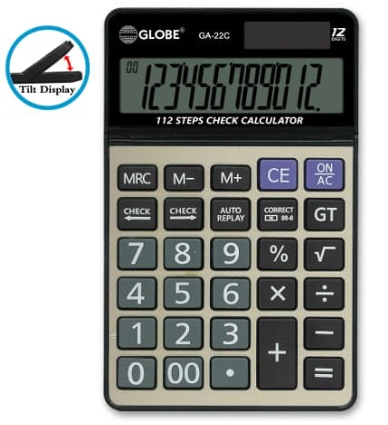 Globe GA-22C Desk-Top Calculators (12 digits)