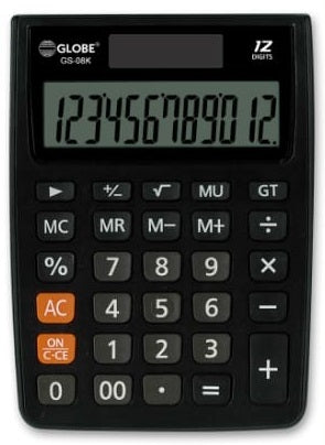 Load image into Gallery viewer, Globe GS-08K Desk-Top Calculators (12 digits)
