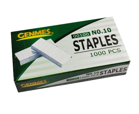 Genmes No. 10 Staples (1000's) (20 small boxes)