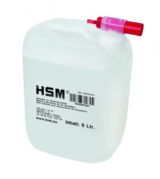 HSM Shredder Oil 碎紙機機油 5升