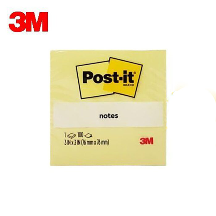 將圖像加載到圖庫查看器中，3M Post-it 654 黃色報事貼 3&quot; x 3&quot;
