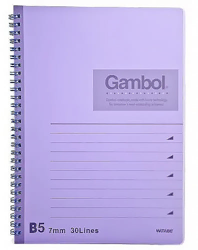 Gambol DS1798 透明膠面線圈簿 B5