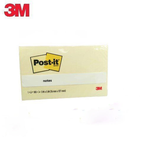 將圖像加載到圖庫查看器中，3M Post-it 655 黃色報事貼 3&quot; x 5&quot;
