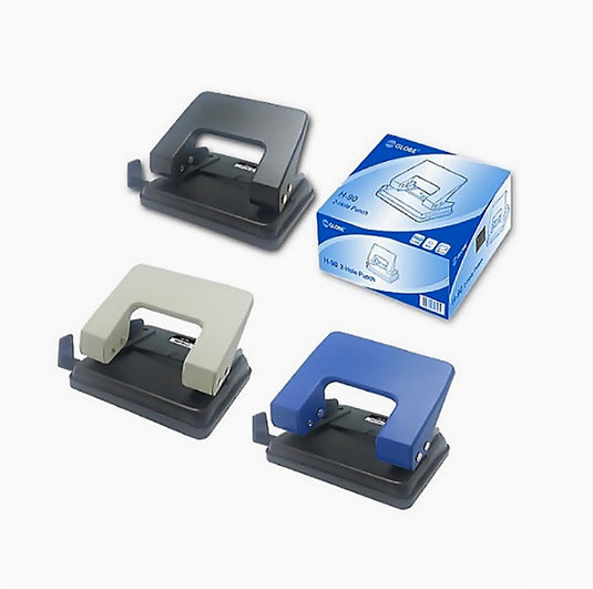 Globe H-90 2-Hole Punch (with coloured box) (20 sheets)