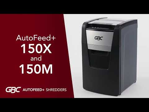 Load and play video in Gallery viewer, GBC ShredMaster 150X Cross-cut (4x28mm) 150 Sheets Auto Shredder
