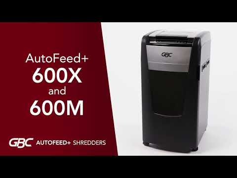 Load and play video in Gallery viewer, GBC Shredmaster 600M [2*15mm] 600 Sheets Auto Shredder
