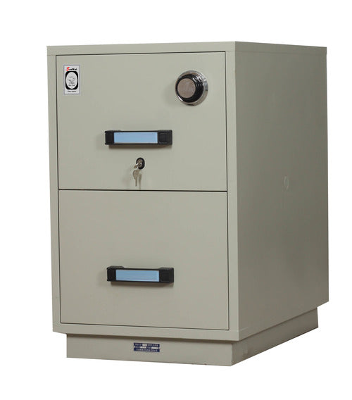 SenWai 2 Drawer Fire Resistant Filing Cabinet 