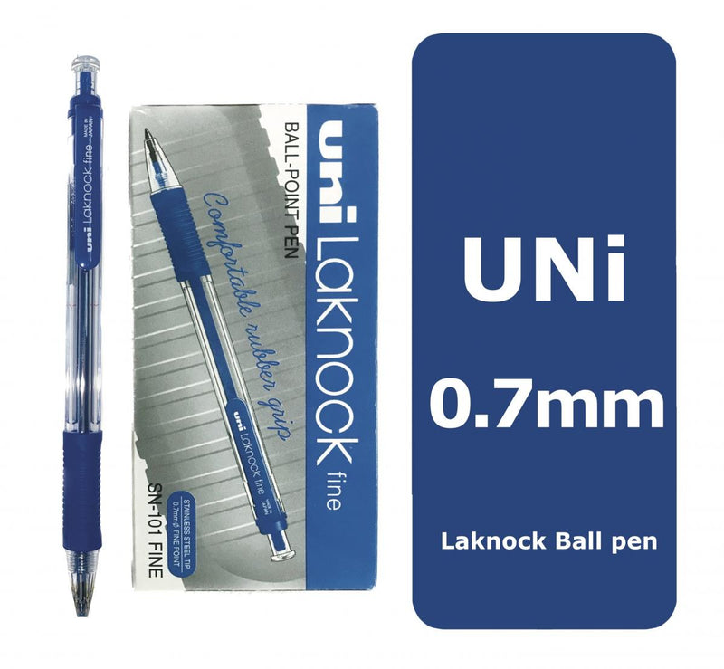 將圖像加載到圖庫查看器中，Uni Laknock 0.7mm Fine 按制原子筆 (12支) (SN-101-12)
