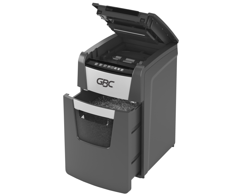 Load image into Gallery viewer, GBC Auto+150M Miro-cut (2x15mm) 150 Sheets Auto Shredder
