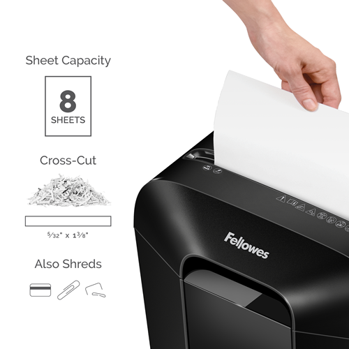 將圖像加載到圖庫查看器中，Fellowes Powershred®LX45 粒狀 (4x37mm) 8張 碎紙機
