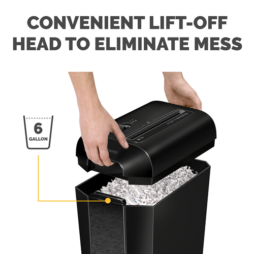 將圖像加載到圖庫查看器中，Fellowes Powershred®LX65 粒狀 (4x40mm) 10張 碎紙機
