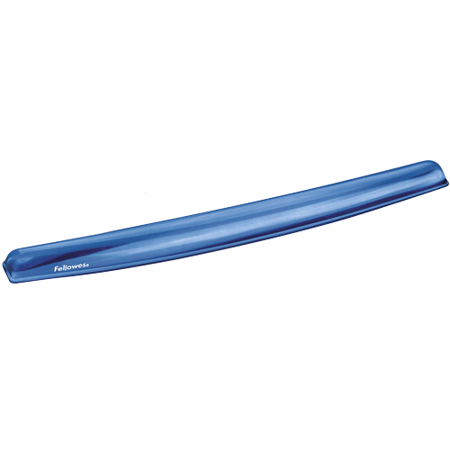 Fellowes FW91137 Crystal Gel Wrist Rest (Blue)