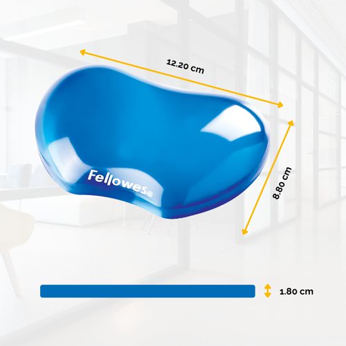 Load image into Gallery viewer, Fellowes FW91177 Crystal Gel Wrist Rest (Blue)
