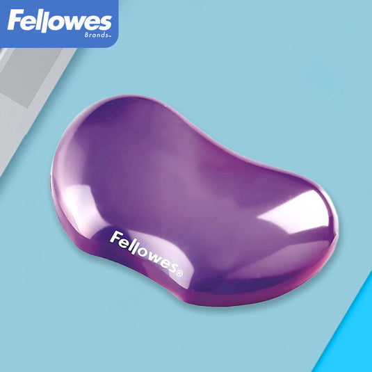 Fellowes FW91177 Crystal Gel Wrist Rest (Purple)