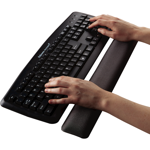 Fellowes FW91737 Gel Wrist Rest (Gray)