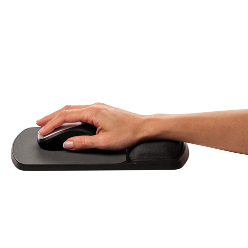 Load image into Gallery viewer, Fellowes FW91741 Gel Wrist Rest &amp; Mouse Pad (Gray)
