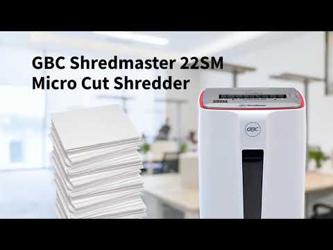 在圖庫查看器中加載和播放視頻，GBC ShredMaster 22SM 幼粒狀 (2x10mm) 6張 碎紙機
