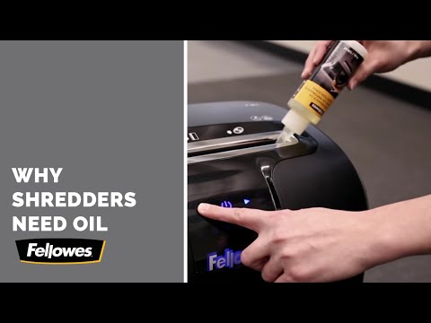 Load and play video in Gallery viewer, Fellowes Shredder Oil 355ml
