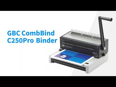 在圖庫查看器中加載和播放視頻，GBC Comb Binder C250Pro 手動膠圈釘裝機
